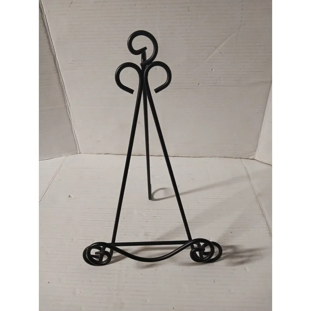 Black Iron Easel Plate Picture\Book Holder‎ Ornate